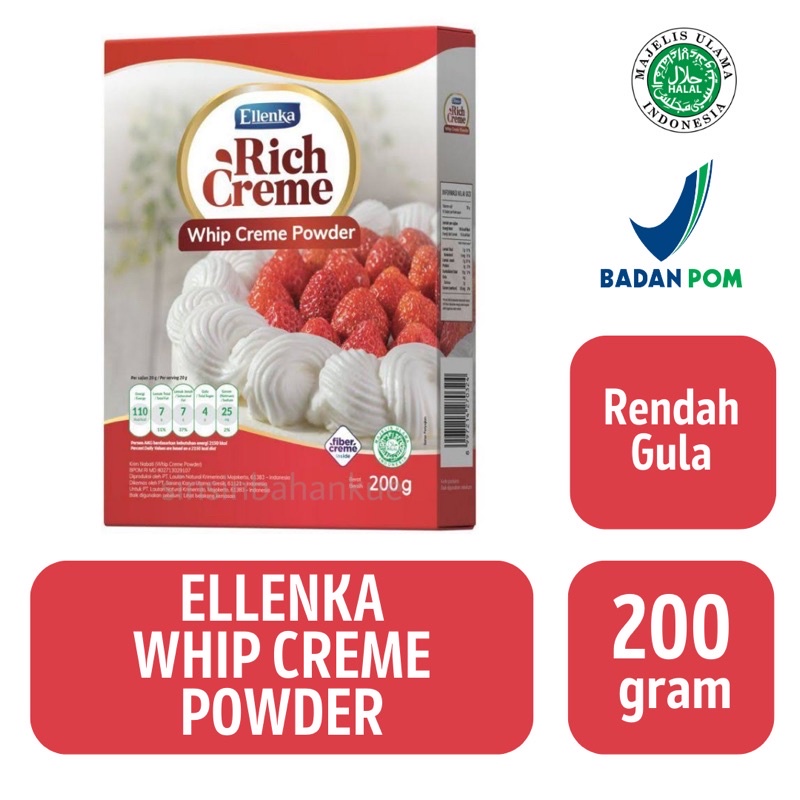 

Ellenka Non Dairy Creme Whip Creme Powder [200 gram]