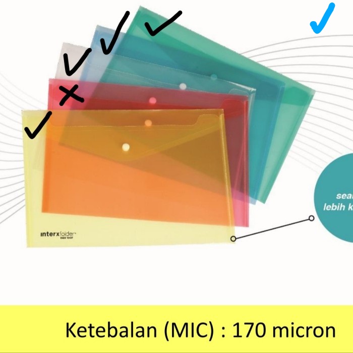 

map plastik kancing murah A5 tempat dokumen -