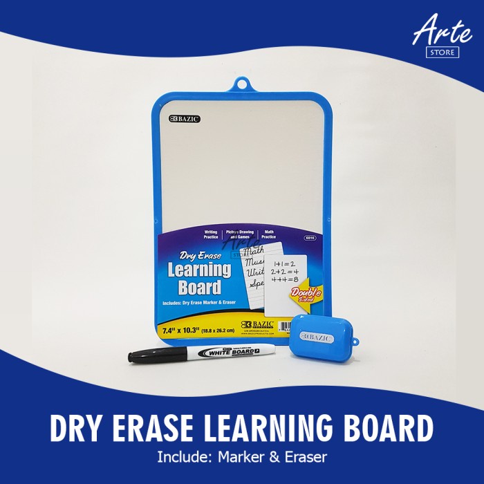 

Papan Tulis Kecil - BAZIC Dry Erase Learning Board