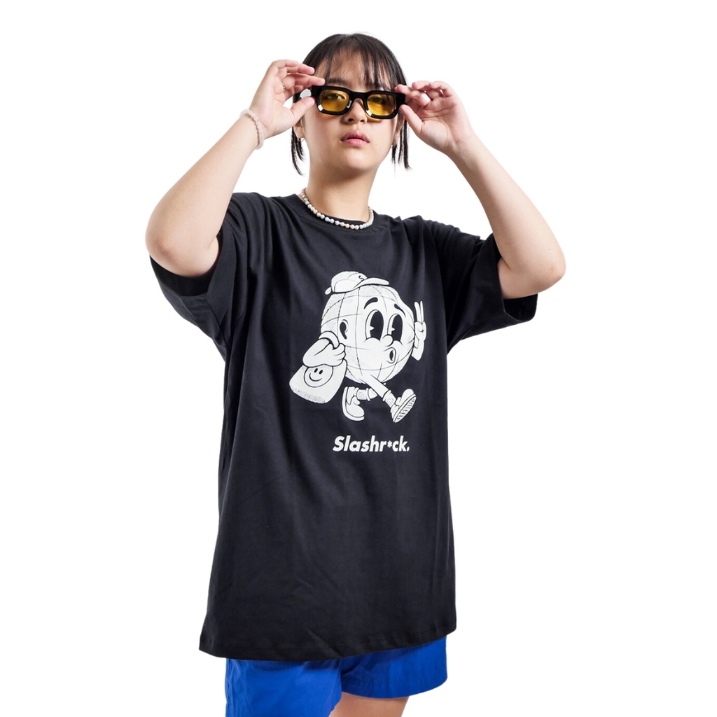 SLASHROCK Tshirt - Smile Me Black Tees