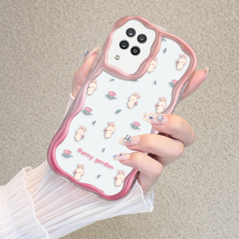 JLITA Samsung Casing HP for Samsung Galaxy A12 A12s A12 Nacho F12 M12 Soft Case Hp Taman Kelinci Wav