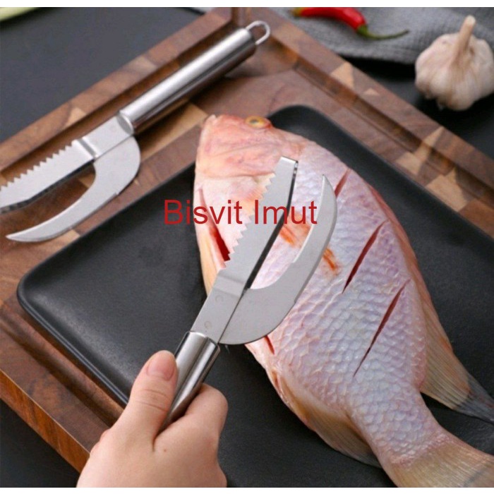 Skewer Pisau Ikan Multifungsi 3in1 / Skewer Fish Scale Japan