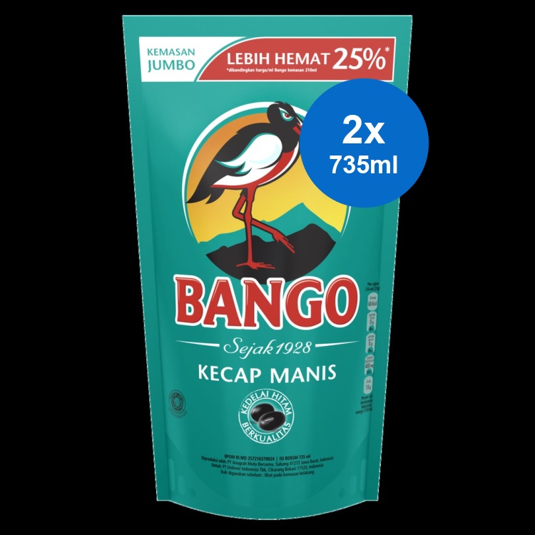 

Bango Kecap Manis Pouch 2 x 735 ml