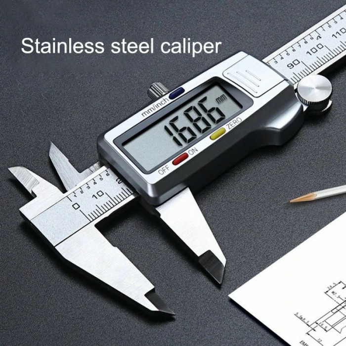 

Jangka Sorong Kaliper Sigmat Digital Stainless Steel 150mm -YXB-Silver
