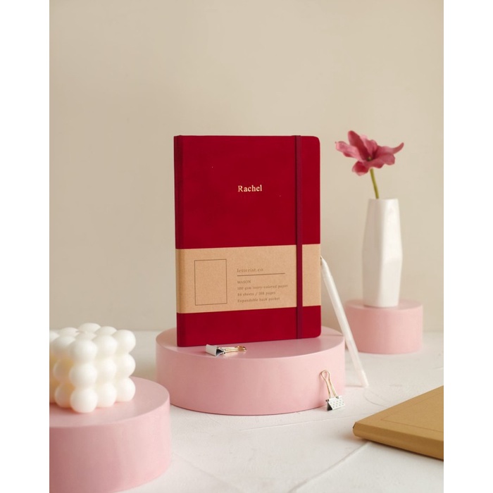 

Mason Suede Notebook Crimson / Jurnal / Diary / Buku catatan