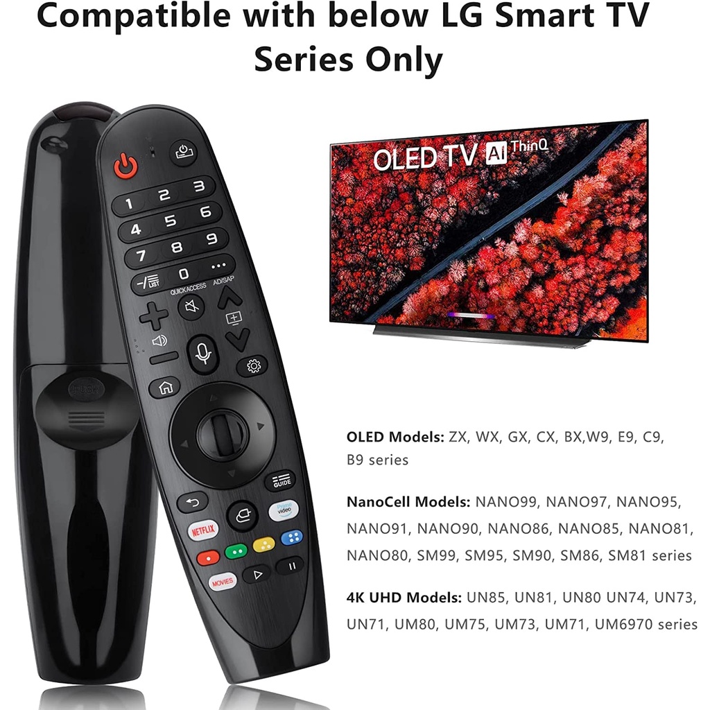 Remot Magic TV LG Remote Control LG Smart TV AN MR20GA NANO99, NANO95, NANO91, NANO86, NANO85, NANO8
