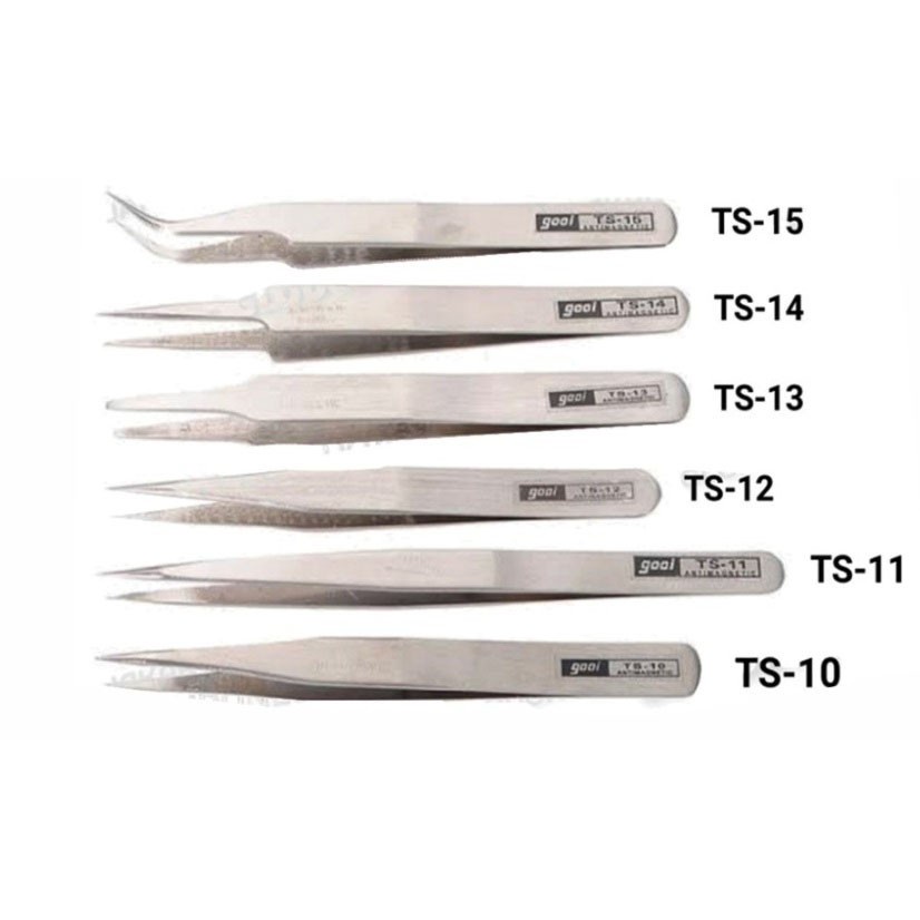 Pinset Gooi TS10 TS11 TS12 TS13 TS14 TS15 Lurus Bengkok L