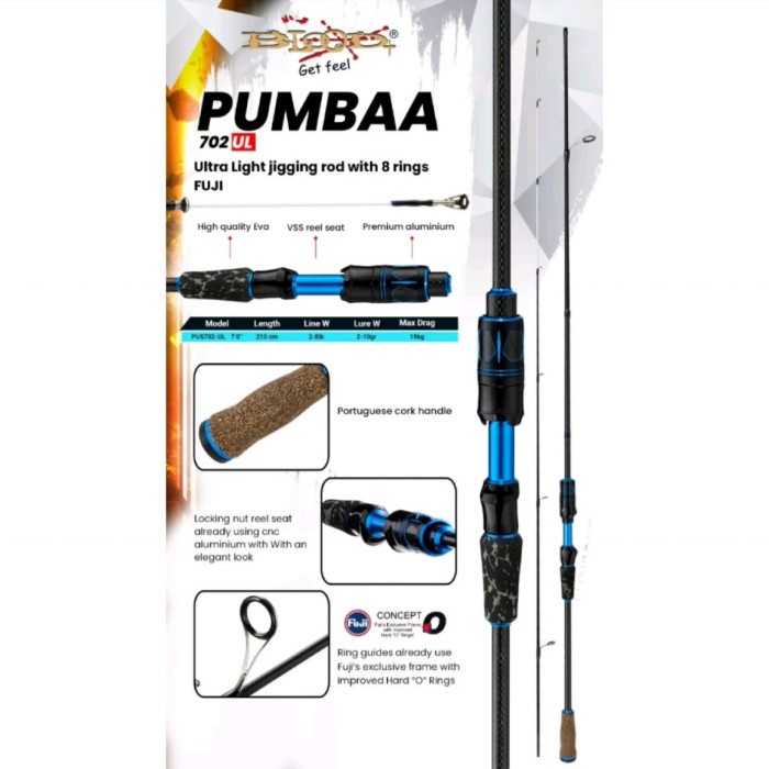 Joran Pancing Ultralight Blood-X Pumbaa 702-210cm