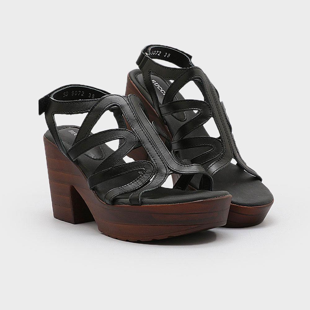 Buccheri Nata Heels Wanita BlackSD9072