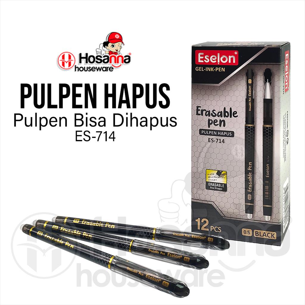 

12pcs Pulpen Hapus / Erasable Pen / Pulpen Gel Bisa dihapus ES-714