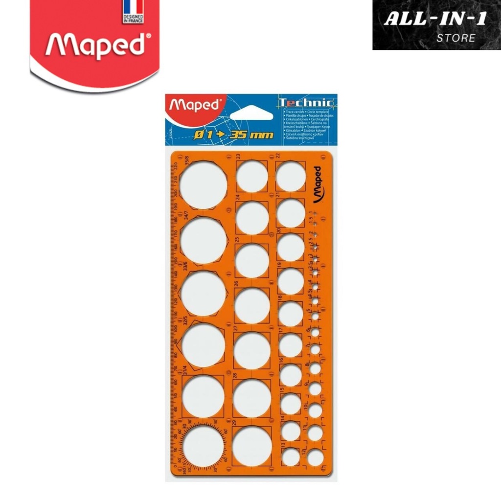 

Maped Ruler Circle Templates Penggaris Lingkaran