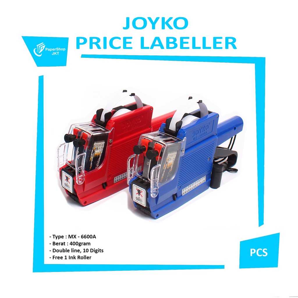 

JOYKO - MX-6600A - MX-6600N Price Labeller 2 Baris ( Label Harga) - Pcs