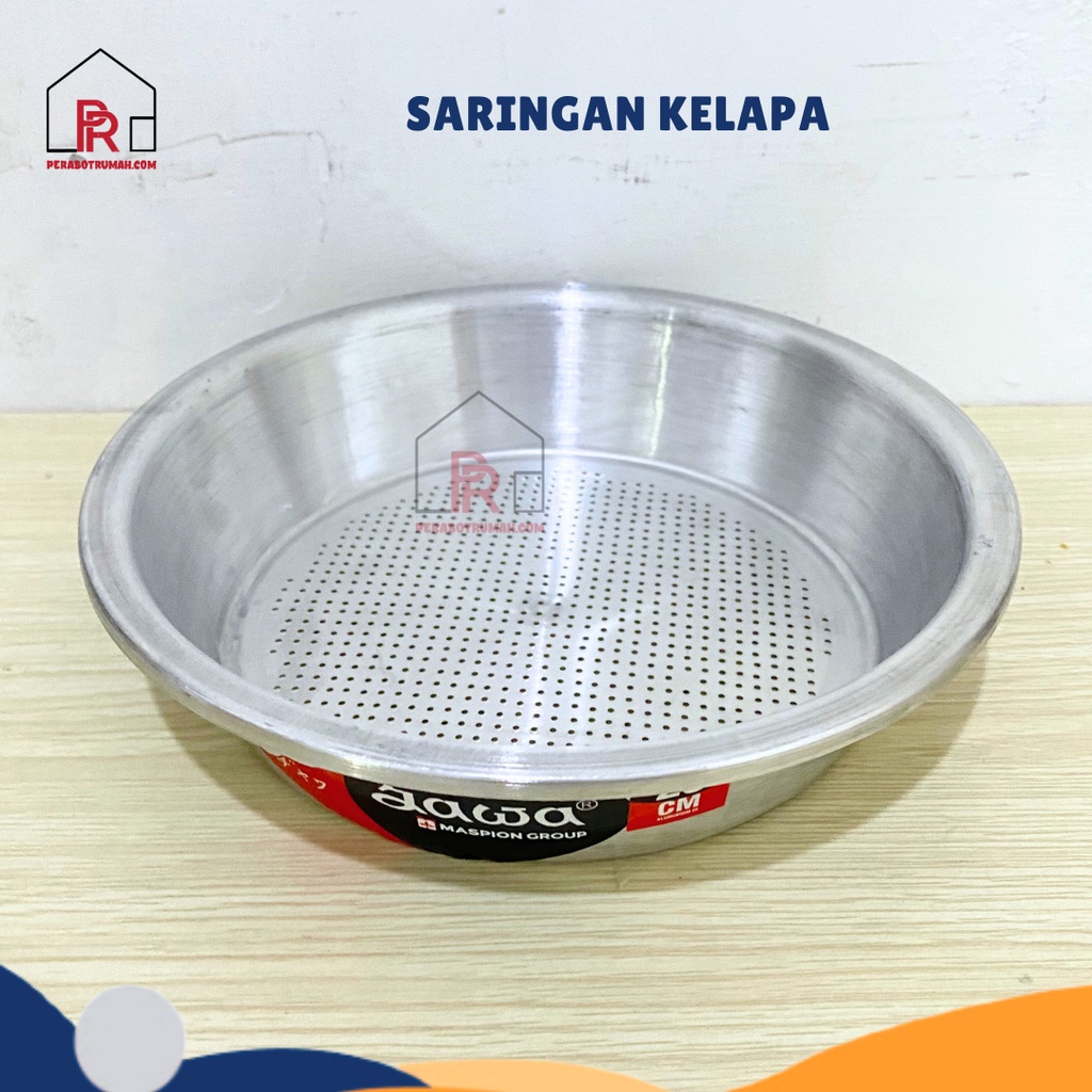 Saringan Santan  Aluminium  / Tempat Penyaring Air Parutan Kelapa Alumunium / Alat Dapur
