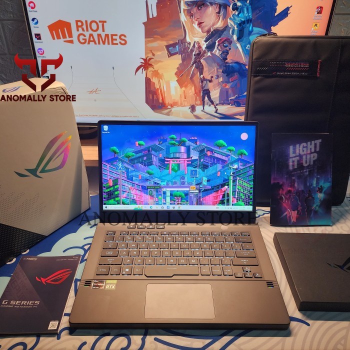 Asus ROG Zephyrus G14 AnimeMatrix Ryzen 9-5900HS RTX 3060 Ram 16Gb Ssd 512Gb Fullset