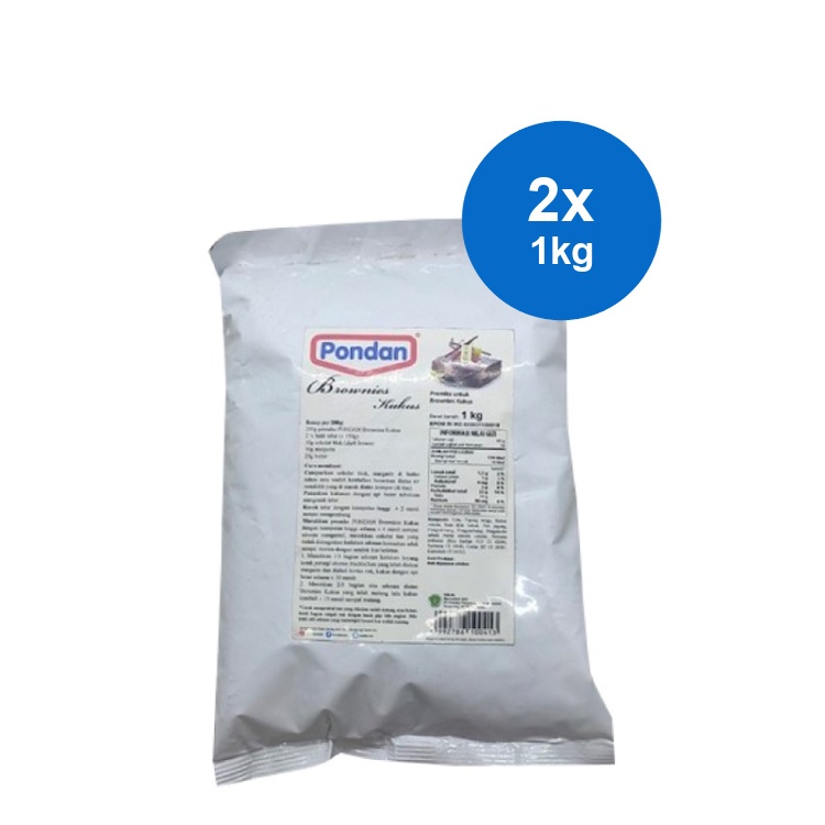 

Pondan Brownies Kukus Tepung Premiks 2 x 1 kg