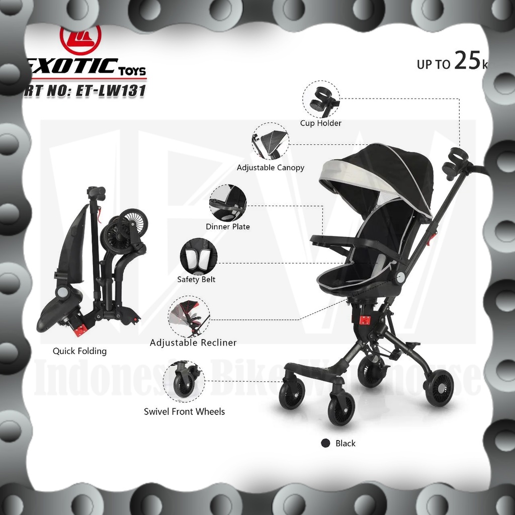 IBW - Chair Stroller EXOTIC ET-LW131