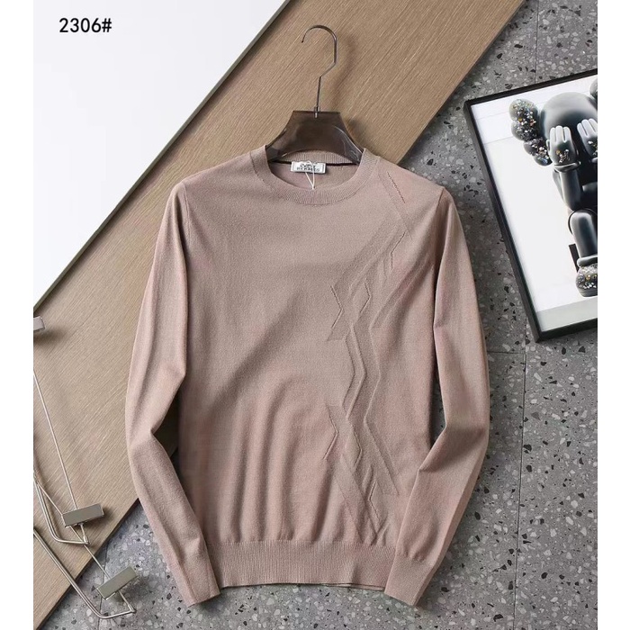 Sweater Pria Dewasa Men Winter Sweater Rajut Polos Tebal Hangat Fashion Import