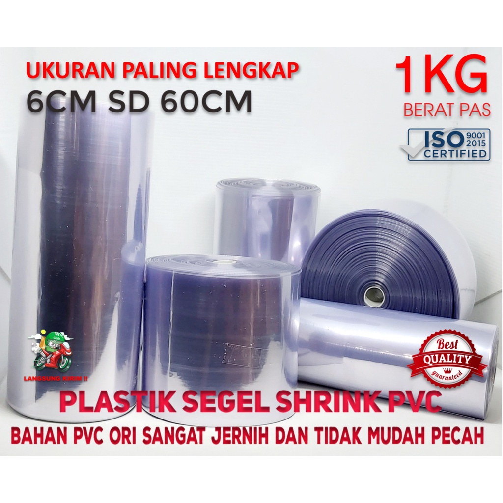 

PLASTIK SHRINK SEGEL PVC 1KG BENING TEBAL KUALITAS TINGGI