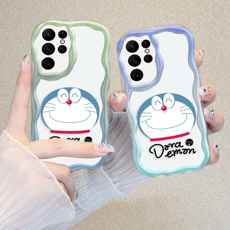 POPCASE For Samsung Softcase For Samsung Galaxy S23 Ultra 5G Case Casing Hp Senyum Doraemon Popular 