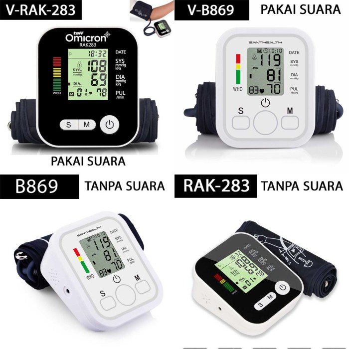 Alat Tensi Darah Digital Tensimeter Digital Alat Ukur Monitor Tekanan - MN