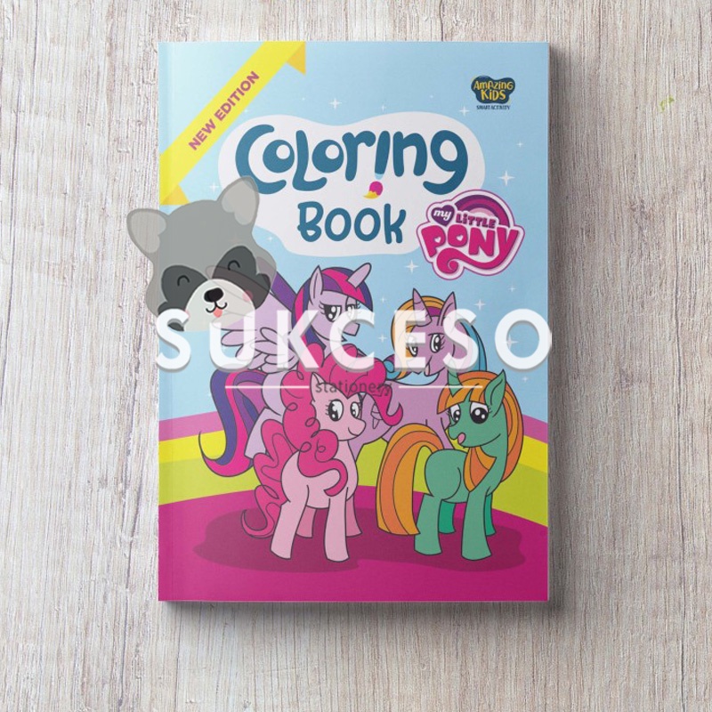 AMAZING Buku Latihan Mewarnai Coloring Book My Little Pony