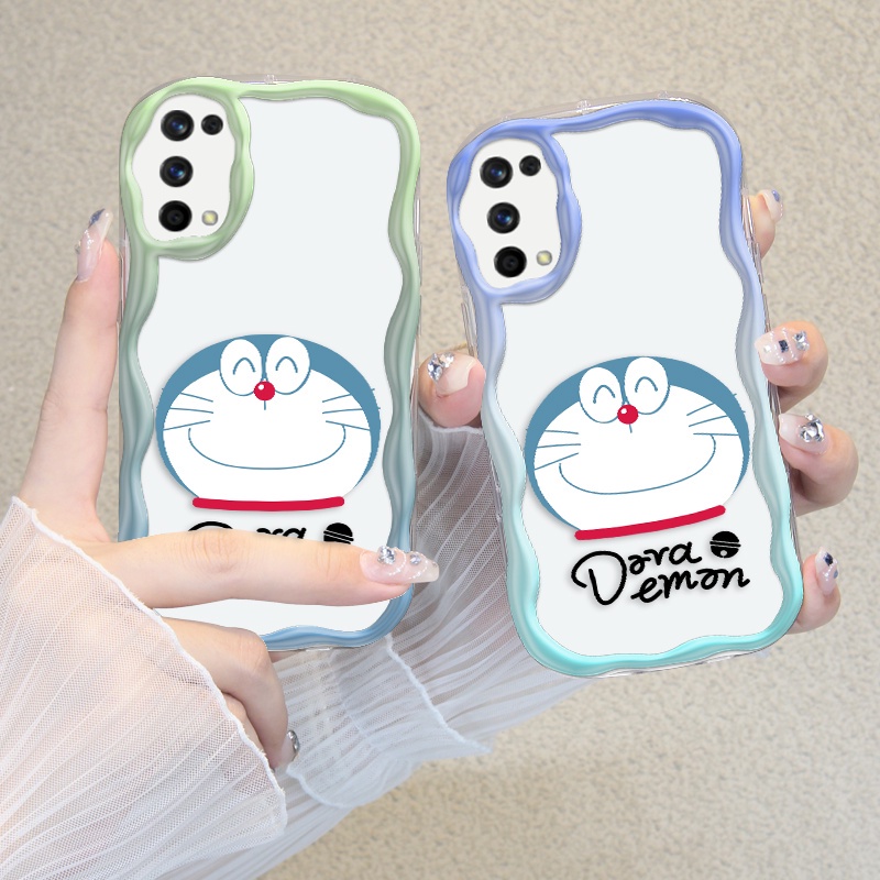 POPCASE For Realme Softcase For Realme 7 Pro Case Casing Hp Senyum Doraemon Popular Wavy Curved Edge