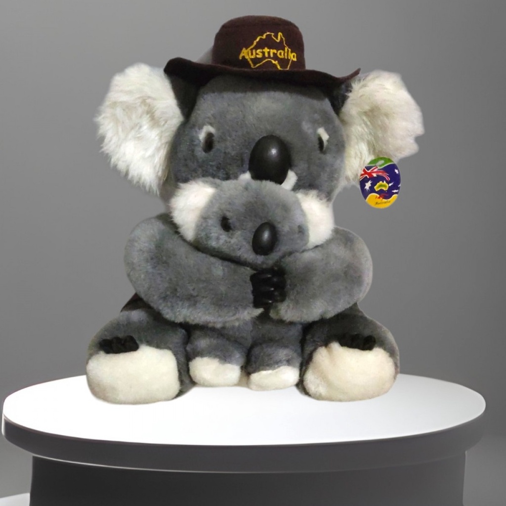 Koala Swaggy with Baby Plush Toy Australia boneka besar