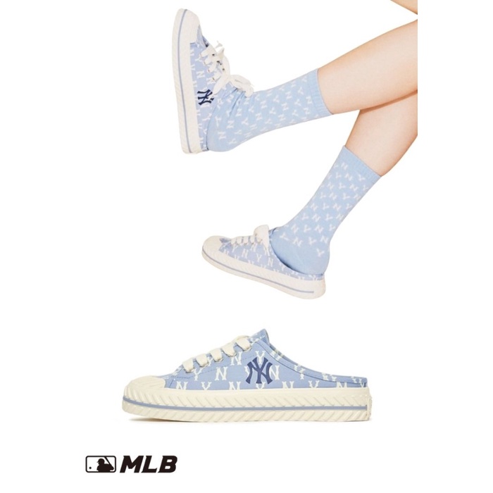 New MLB PLAYBALL Mule MONOGRAM NEW YORK YANKEES blue - 250