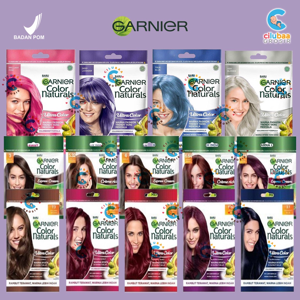Garnier Color Naturals Sachet || Garnier Pewarna Rambut Natural Sachet