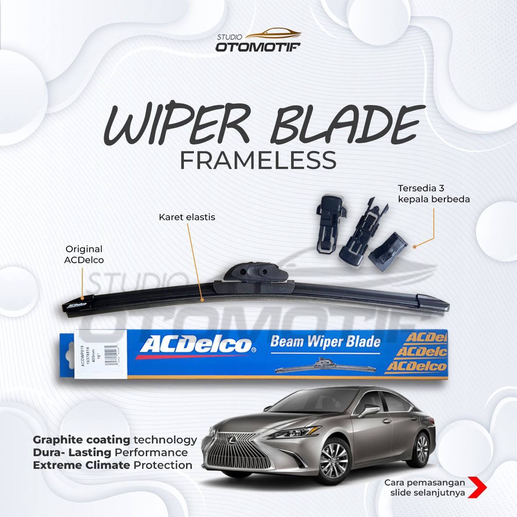 WIPER LEXUS ES300h ES350 2019-2022 26-16 Acdelco Beam Frameless