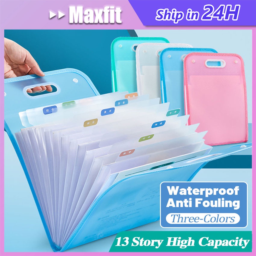 

Tas File A4 13Sekat Tas File Handle Transparan Pouch Organizer Folder File Bag Map Tas Dokumen