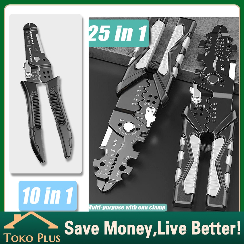 【25in1】Tang Multifungsi/Tang Potong Kabel Listrik/Tang Serbaguna Multifungsi/Tang Potong Kabel Listr