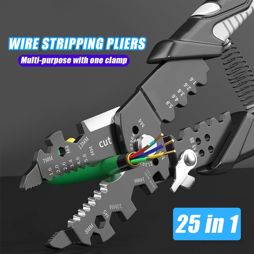 25In1Tang Multifungsi/Tang Potong Kabel Listrik/Tang Serbaguna Multifungsi/Tang Potong Kabel Listrik