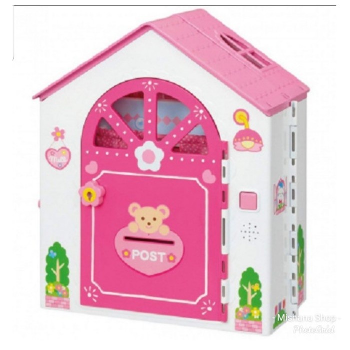 Rumah Boneka Portable Mell Chan Design Bear Doll - House Putih