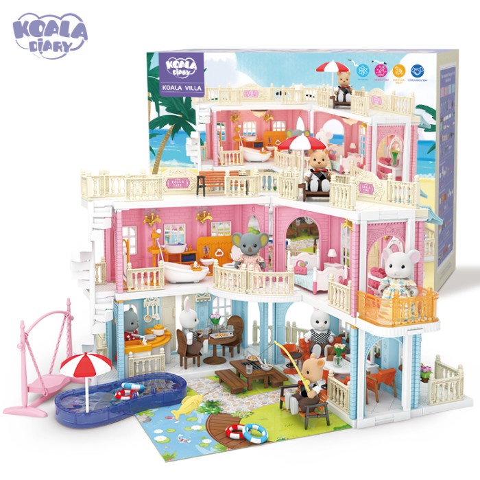 Koala Town Luxury Villa Paradise - DIY doll house rumah boneka 3lantai - PARADISE