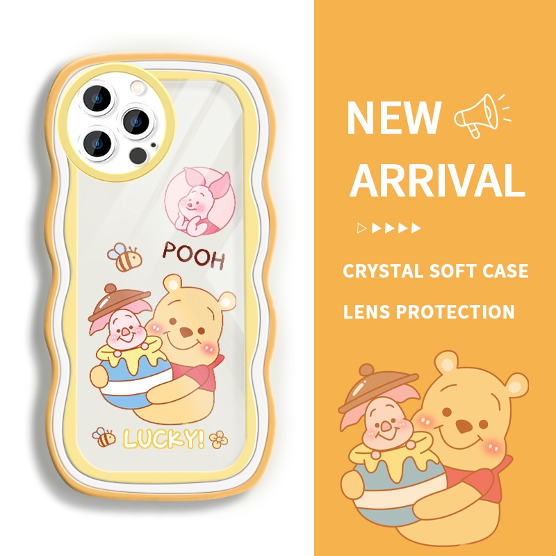 JJUKA iPhone Casing untuk iPhone 12 Pro Max 12 12 Pro 12 mini 11 11 Pro 11 Pro Max Case hp Cute Pooh