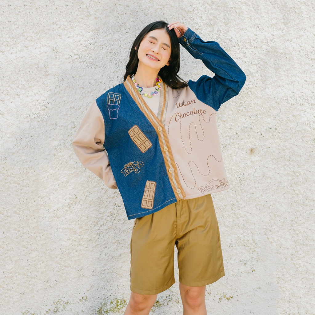 Pakepakaii X Susu Tango Cardigan Strawberry Cardigan