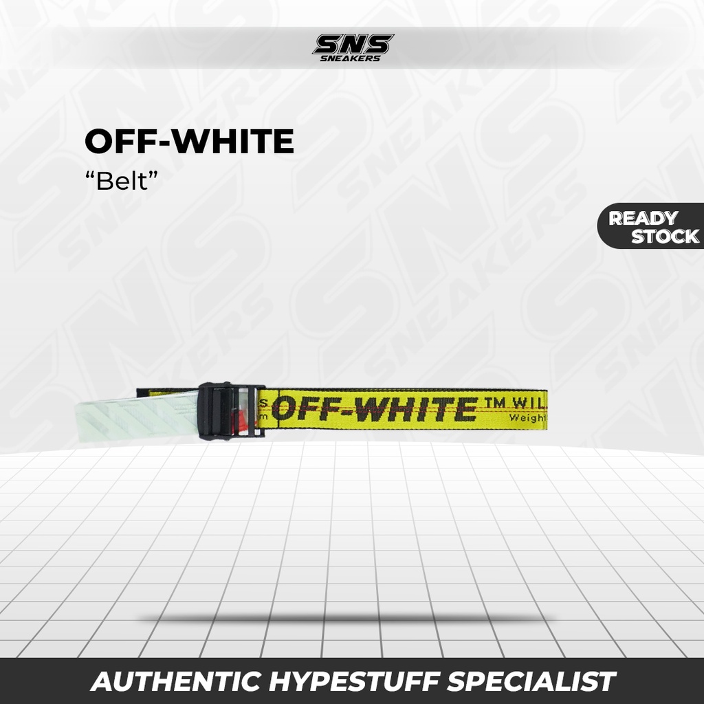 Off White / OW Yellow Belt / Ikat Pinggang 100% Original Authentic