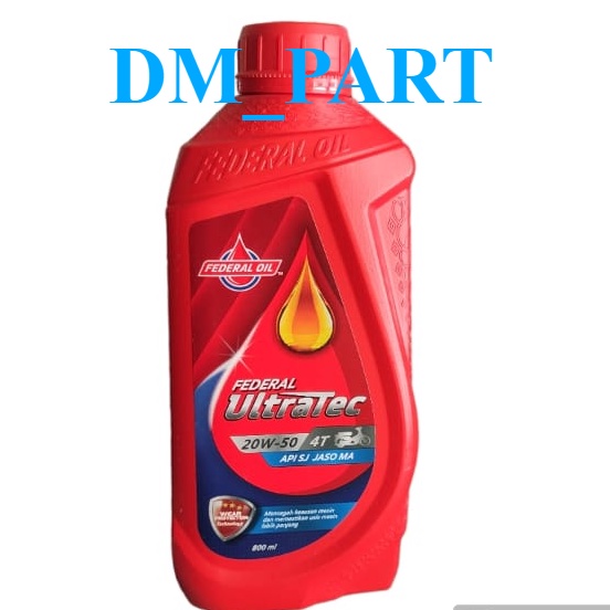 Oli Motor Federal Ultratec 800 ml 20W-50 Federal Ultratec 0.8L BEBEK SUPRA BLADE VEGA SMASH SHOGUN X