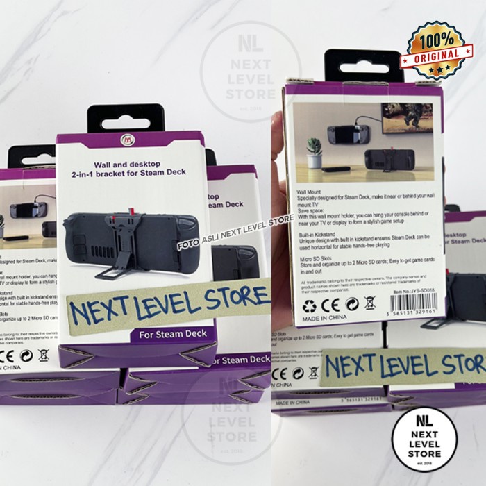 JYS Steam Deck Wall and Desktop 2 in 1 Bracket Bracket Storage SD018
