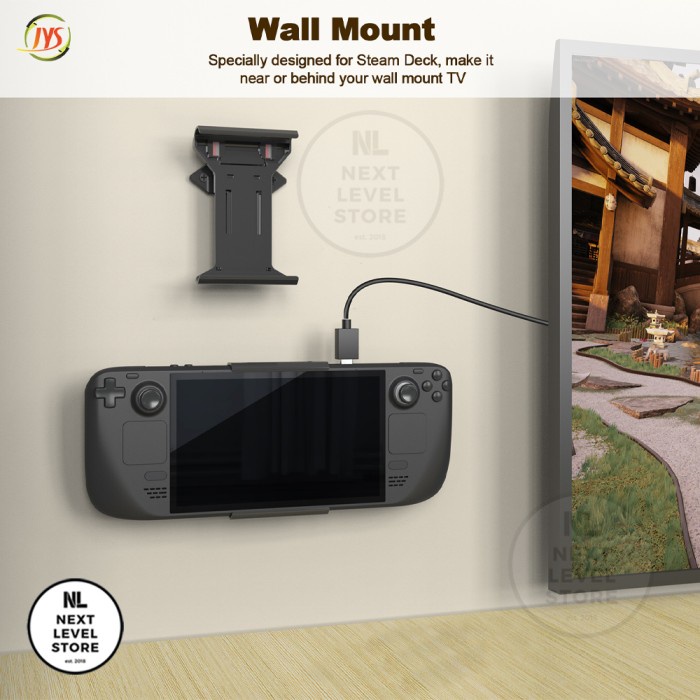 JYS Steam Deck Wall and Desktop 2 in 1 Bracket Bracket Storage SD018