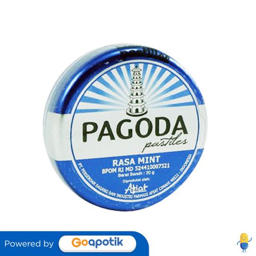 

Pagoda Pastiles Rasa Mint 20 Gram Kaleng