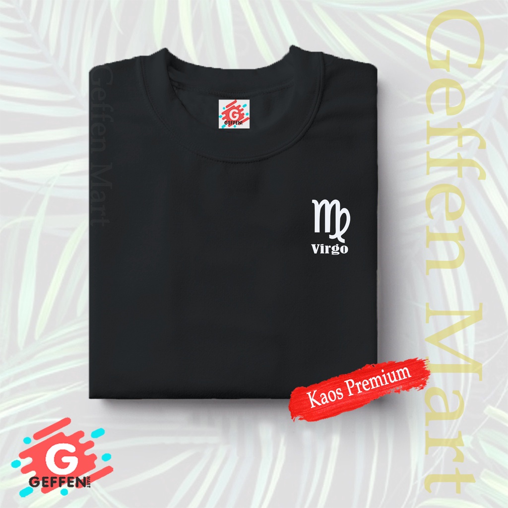 Baju Kaos Distro Pria Dan Wanita Zodiak Virgo Warna Premium Jumbo Murah Terbaru Kekinian