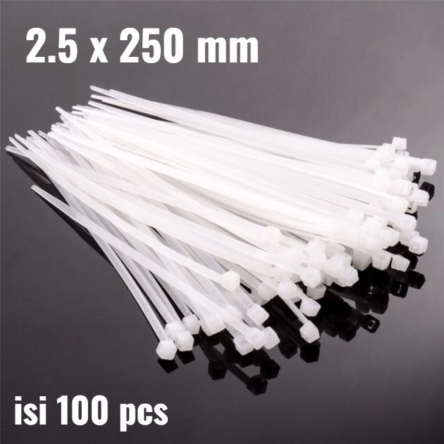 Kabel  ties Kabel tis Cable tie Klip 100 150 200 300 isi 100