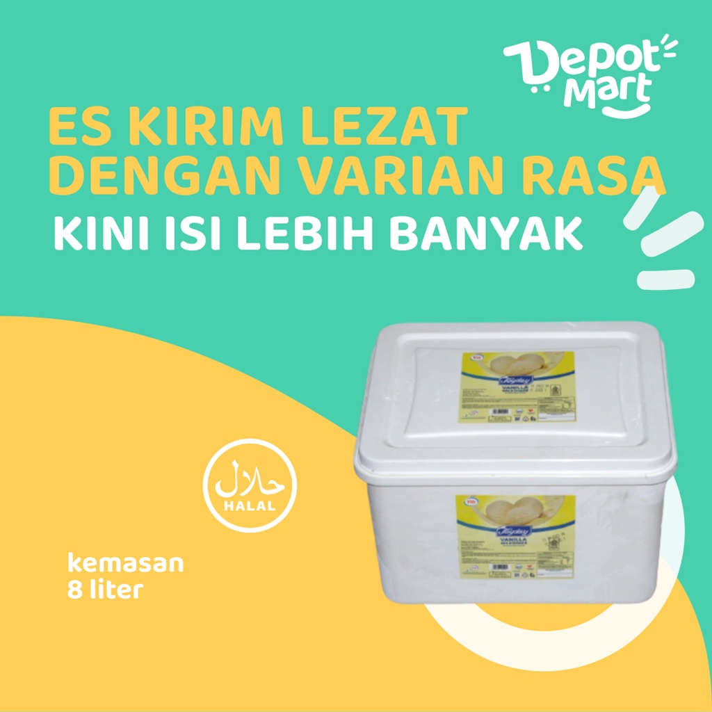 

Es krim Joyday 8 Liter Ice Cream Chocolate Vanila Strawberry Ember