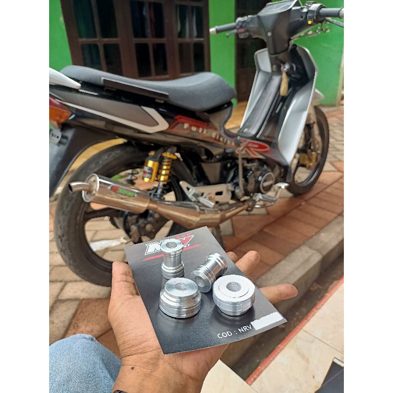 BOSHING GEARBOX PIRAMID VELG YAMAHA FIZR/BOSHING VELG VIRAMID PNP YAMAHA FIZR BAHAN ALMUNIUM DIRAL M