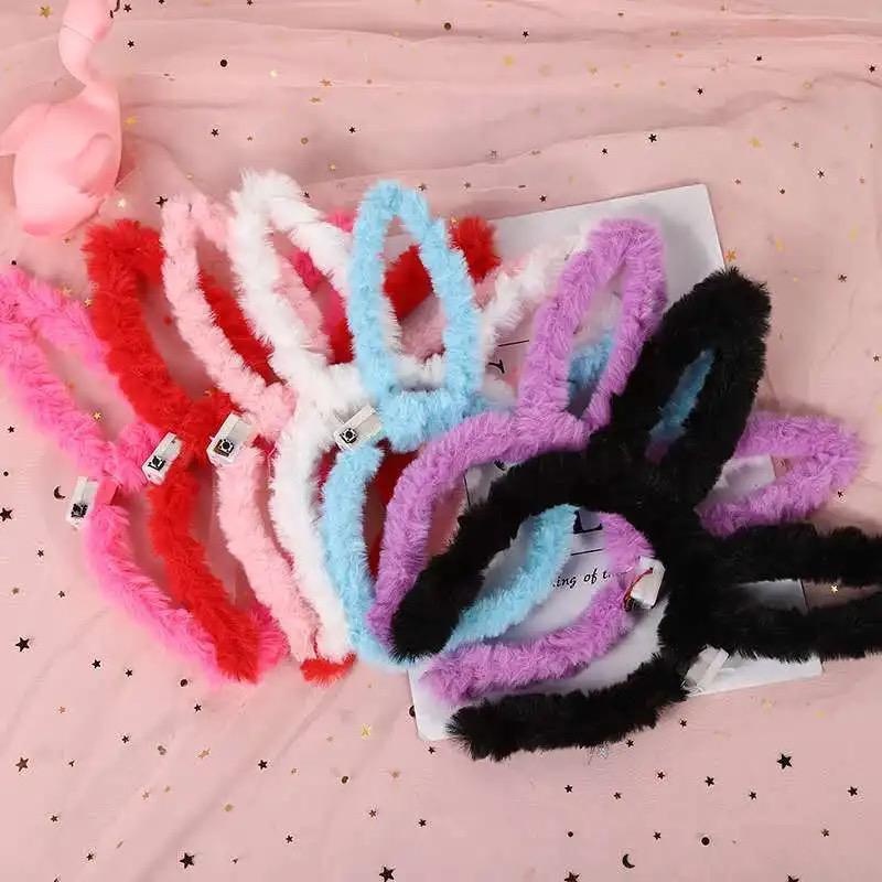 BANDO KUPING KELINCI LUCU BULU HALUS NON LED