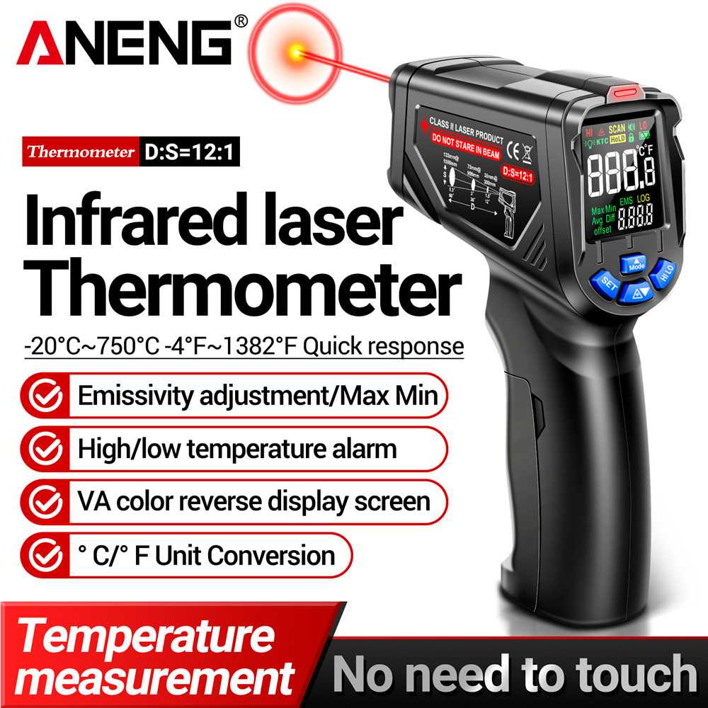 Industri Digital Thermometer Infrared Laser