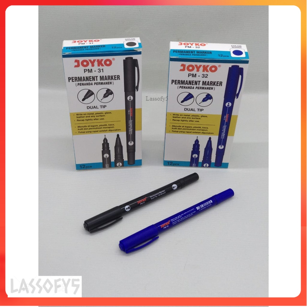 

Spidol Permanen Joyko Dual Tip 2in1