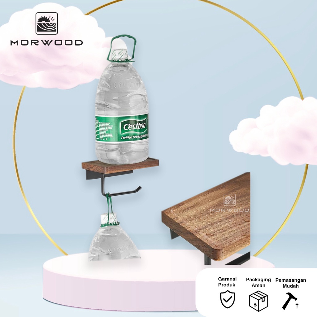 MorWood - PAPER HOLDER / Tempat Tisu Roll Toilet Kualitas Impor